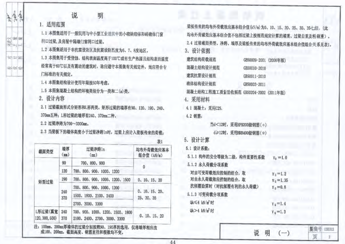 12zg313過梁圖集